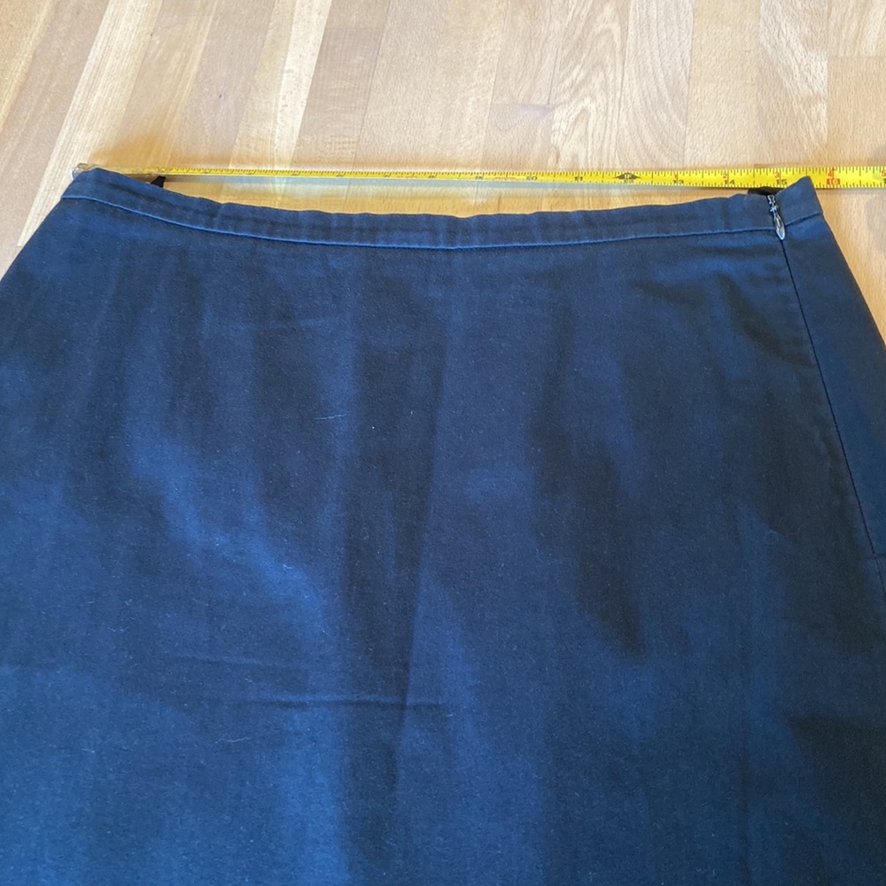 Piazza Sempione black cotton skirt size 46 Italian 10 US - Picture 2 of 8